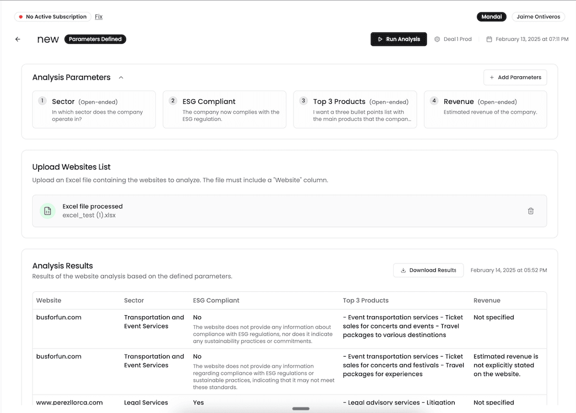 Parameters Configuration